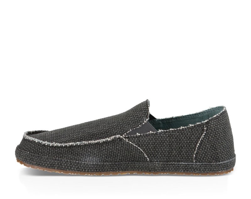 Sanuk Rounder Men's Shoes Black | Canada 243RVD